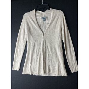 griffin  100% cashmere cardigan sweater light beige XS